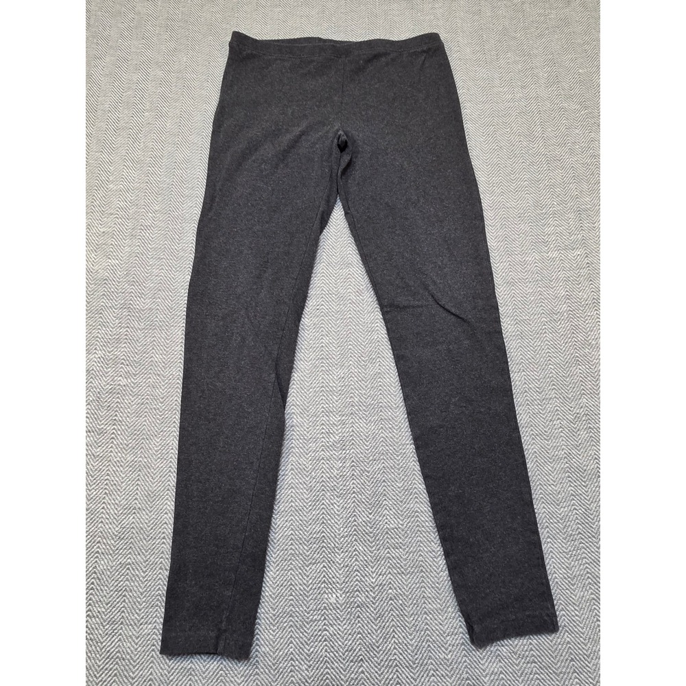 Hue Womens Charcoal Gray Heather Cotton Blend Stretch Leggings Medium RN62856
